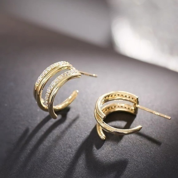 - 18K GP Hoops - Picture 5 of 10